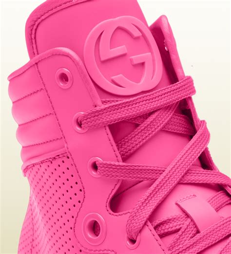 gucci trainers pink|pink gucci shoes high top.